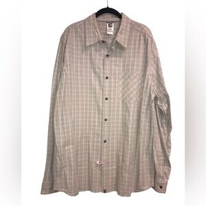 The North Face Mens Button Down Shirt Plaid Long Sleeve Casual Work Mens XL
